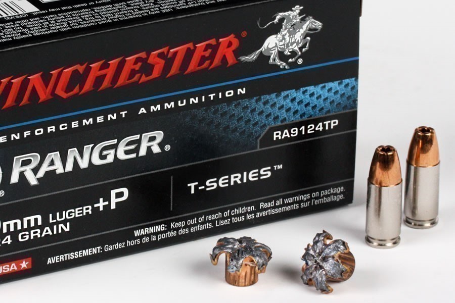 200rds Winchester Ranger™ Talon RA9124TP 9mm Luger +P 124 grn JHP T series-img-1