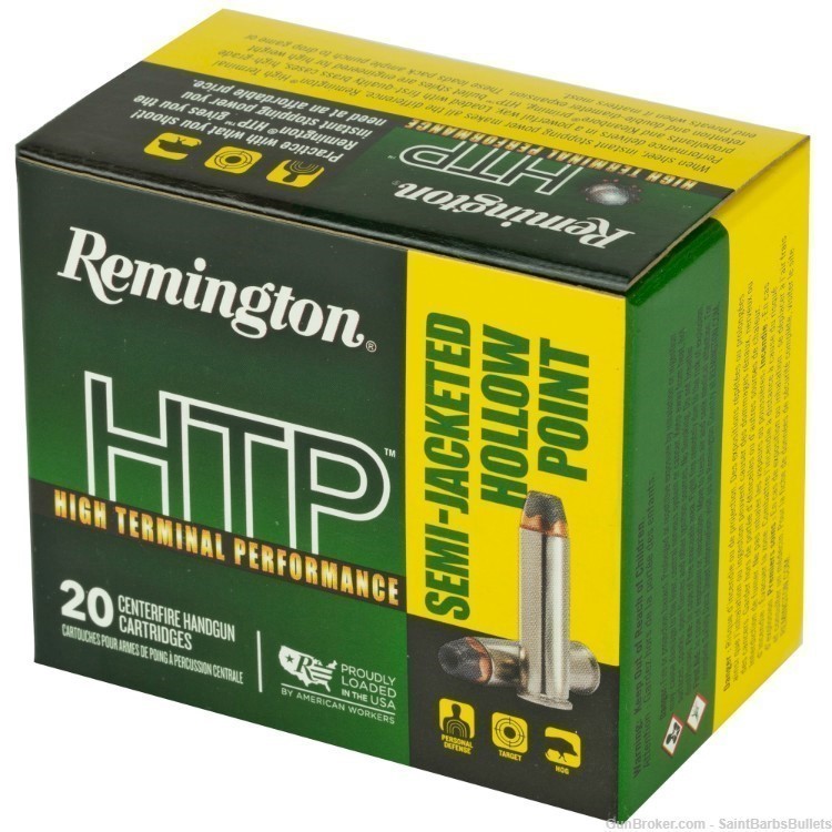 Remington HTP .38 Special +p 125 gr. Semi-Jacketed Hollow Point - 20 Rounds-img-1