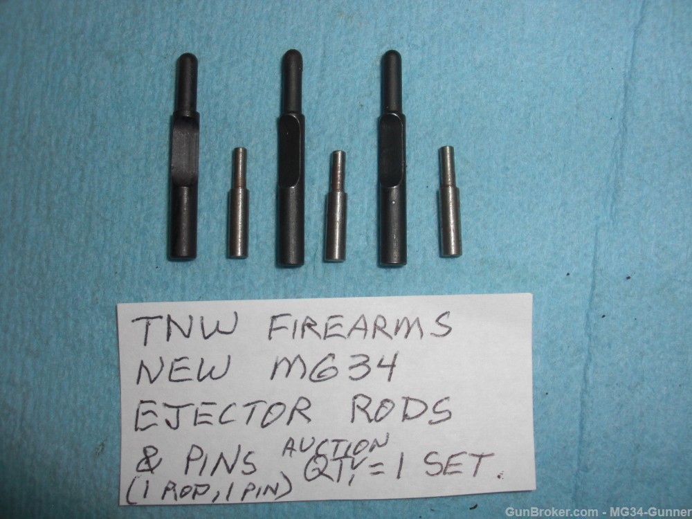 TNW Firearms MG34 Bolt Ejector Rod & Pin - MINT - (Qty= 1 Rod, 1 Pin)-img-0