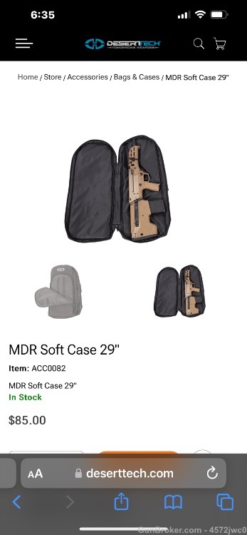 Desert Tech MDR soft case 29” -img-3