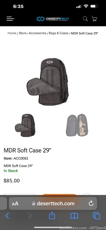 Desert Tech MDR soft case 29” -img-2