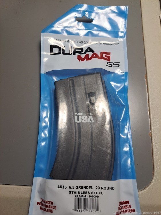 Dura Mag SS Stainless Steel 6.5 Grendel 6MM ARC 20 Round Magazines -img-0