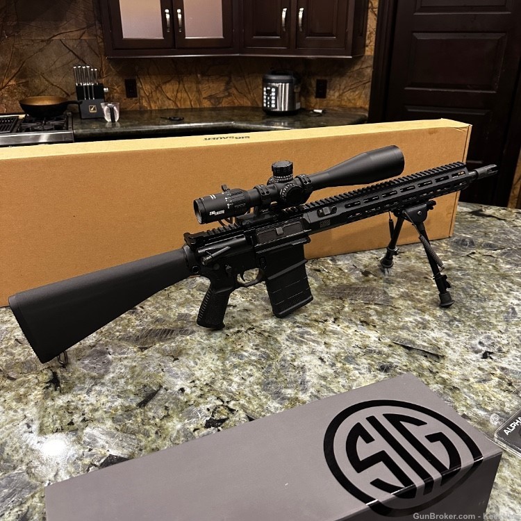 Sig Sauer .308 AR-10 M110 DMR Rifle 716L w/ Match Duo Trigger and 6-24x50mm-img-7