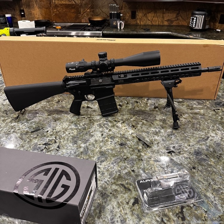 Sig Sauer .308 AR-10 M110 DMR Rifle 716L w/ Match Duo Trigger and 6-24x50mm-img-12