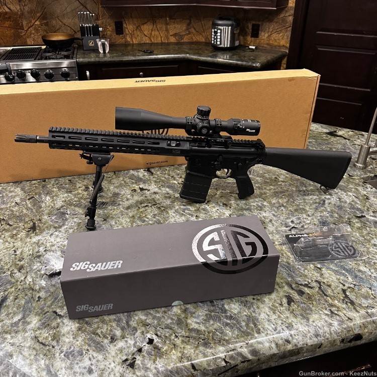 Sig Sauer .308 AR-10 M110 DMR Rifle 716L w/ Match Duo Trigger and 6-24x50mm-img-0
