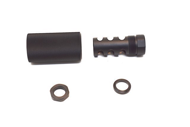 Muzzle Brake 308 5/8x24 threaded Sound Redirect Forwarder Sleeve+nut+Washer-img-1