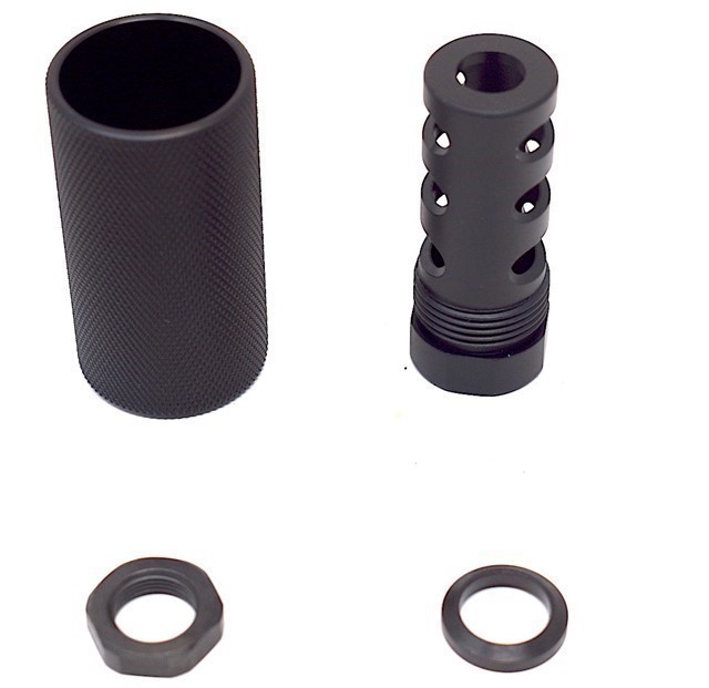 Muzzle Brake 308 5/8x24 threaded Sound Redirect Forwarder Sleeve+nut+Washer-img-0