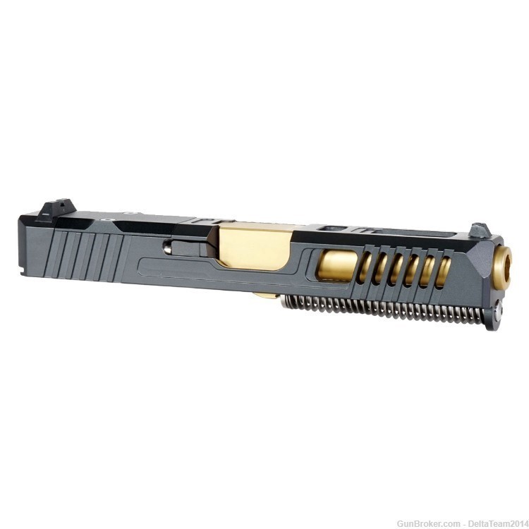 9mm Complete RMR Pistol Slide - Glock 19 Gen 1-3 Compatible - Assembled-img-0
