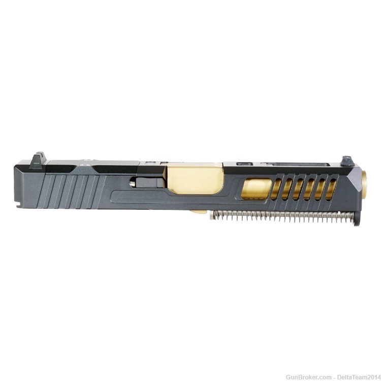 9mm Complete RMR Pistol Slide - Glock 19 Gen 1-3 Compatible - Assembled-img-1
