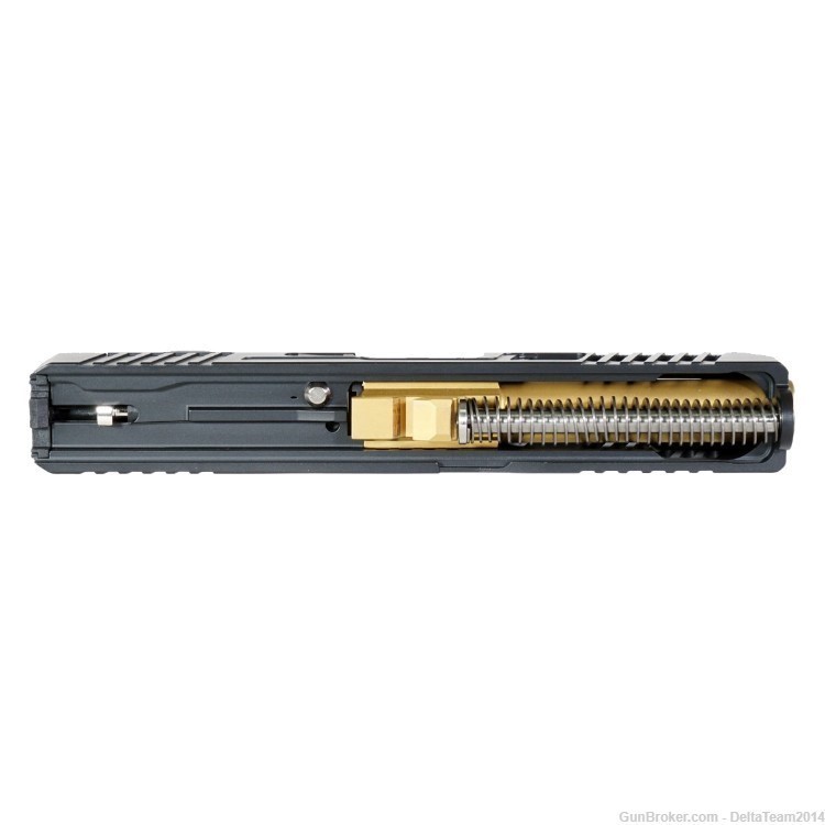 9mm Complete RMR Pistol Slide - Glock 19 Gen 1-3 Compatible - Assembled-img-2
