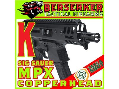 SIG SAUER MPX Copperhead K 4.5" threaded brl 20+1 34% OFF!