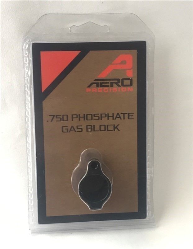 Aero Precision .750 Low Profile Gas Block phosphate, no logo-img-0