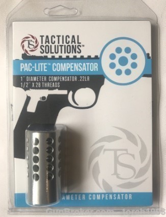 Tactical Solutions Pac-Lite 1" Compensator Silver .22LR PLCMP-SIL-img-1