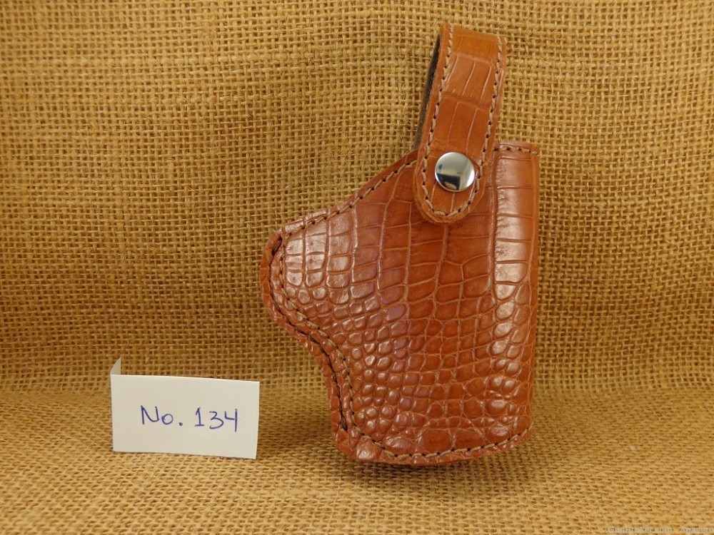 1911 Leather Holster Genuine Alligator Skin-img-0