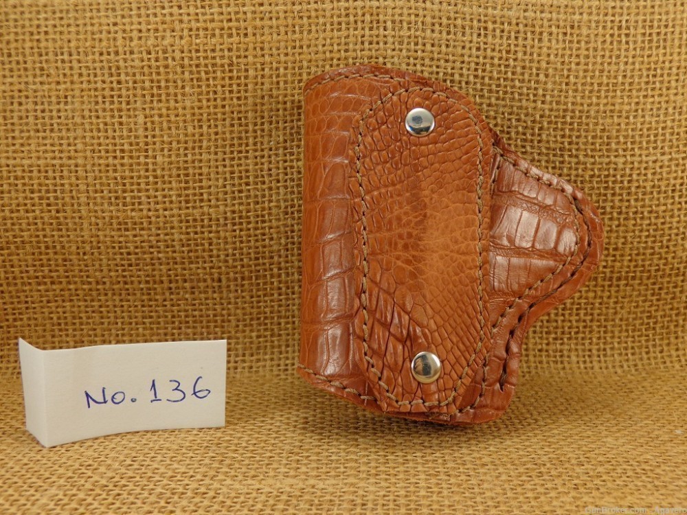1911 Leather Holster Genuine Alligator Skin-img-1