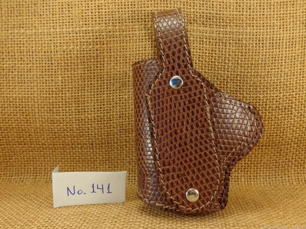 1911 Leather Holster Genuine Lizard Skin-img-1