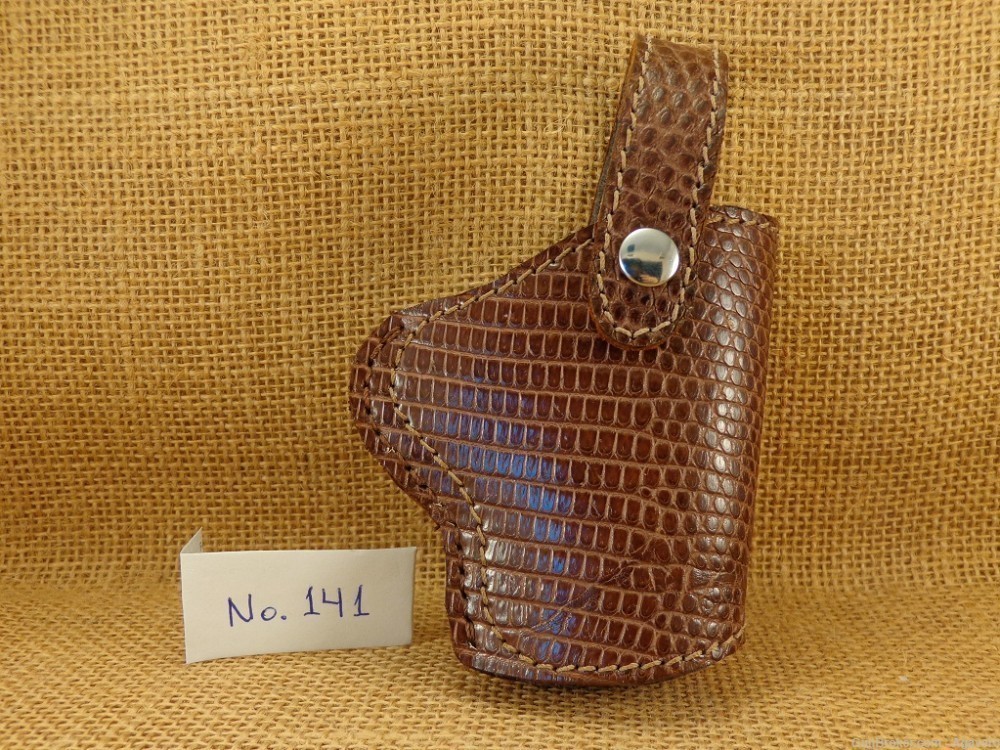 1911 Leather Holster Genuine Lizard Skin-img-0