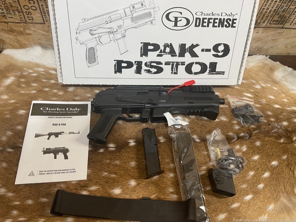 Charles Daly PAK-9 9mm AK pistol takes Beretta 92 or Glock mags -img-2