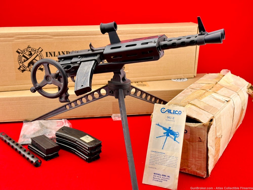 EARLY Inland / Calico M1-II Carbine Gatling Gun .30 Carbine 12" *ORIG. BOX*-img-0