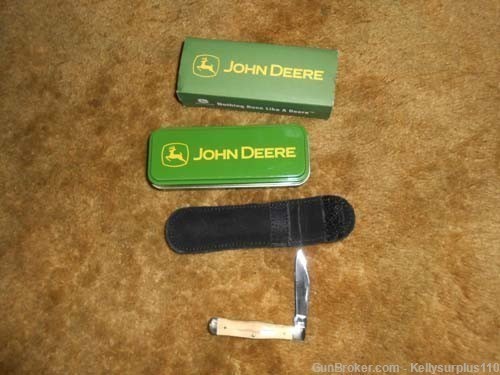  Case 2005 John Deere Coke Bottle Stag Handle Knife - CA5851-img-0