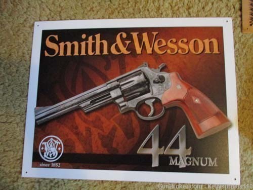S&W 44 Magnum Tin Sign-img-0