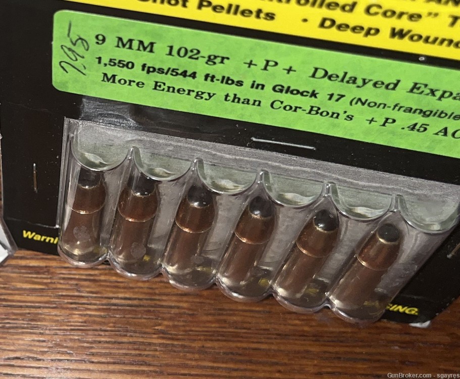 Magsafe Ammo 9mm +P+ 102gr Non-Frangible Slug - 6-pack Sealed NOS Rare-img-2