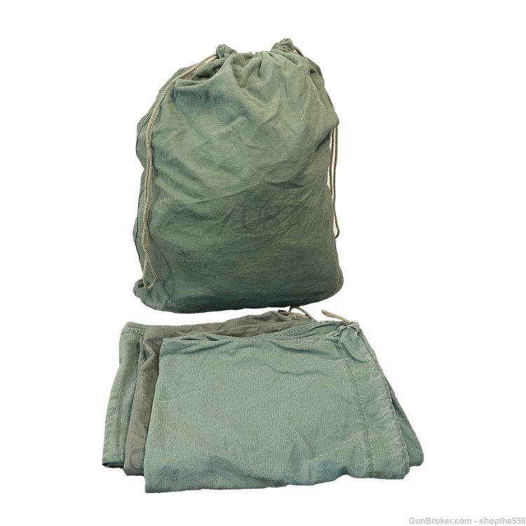 USGI BARRACKS BAG OD Green 100% Cotton Large Laundry Bag Military-img-0