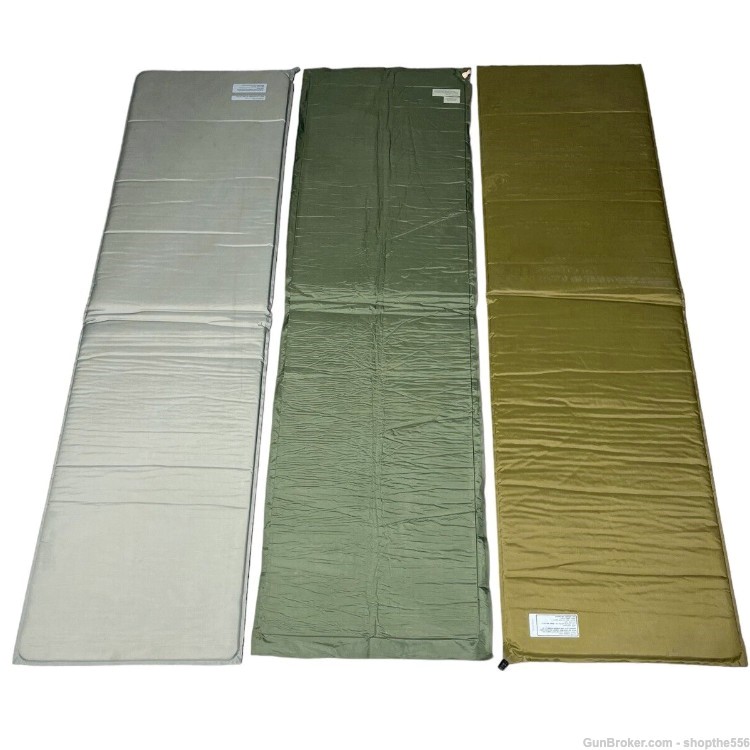 USGI Surplus Self-Inflating Sleeping Mat/Pad OD Green or Grey-img-1