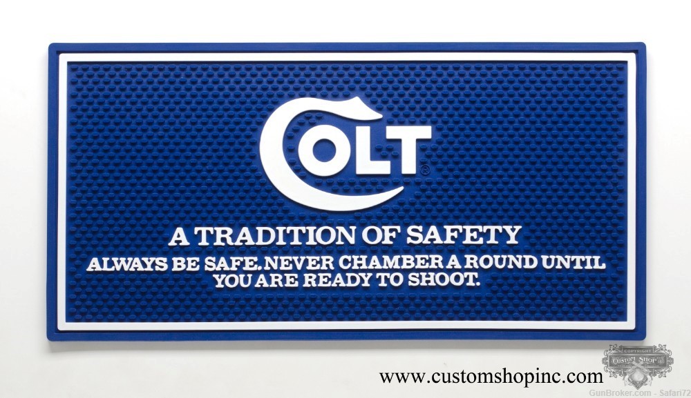 Colt Python Counter Mat. Blue And White-img-0