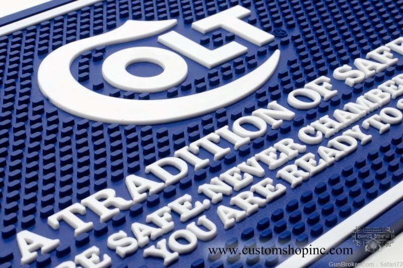 Colt Python Counter Mat. Blue And White-img-1