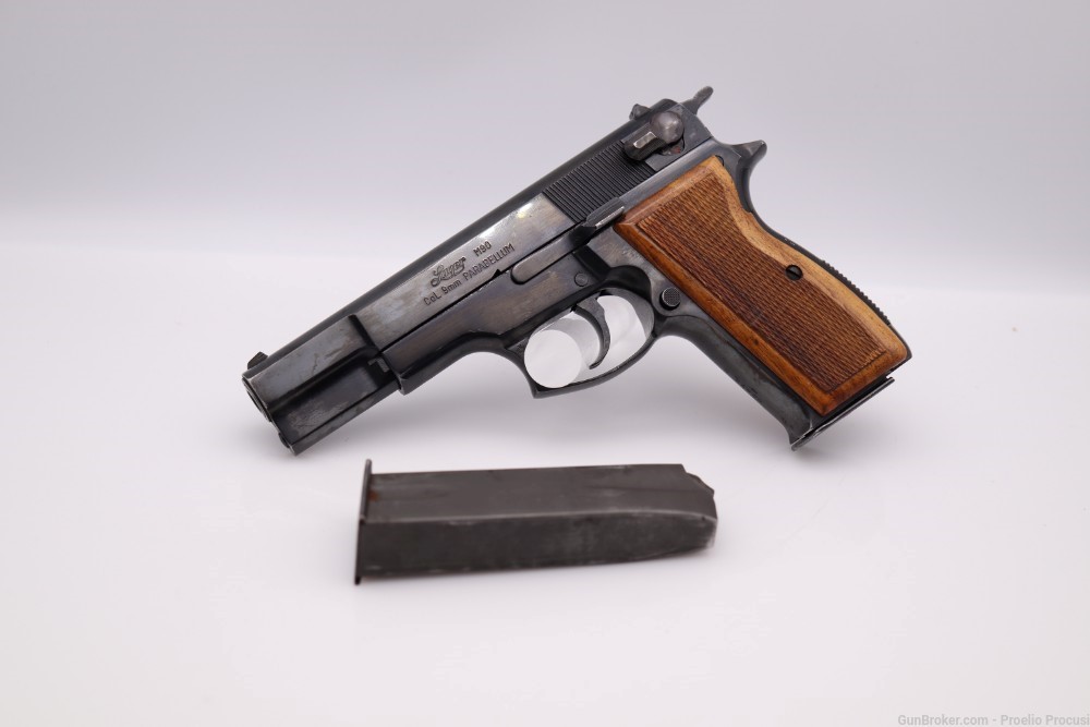 FEG Luger M90  DA/SA rare 9mm with factory spare magazine -img-0
