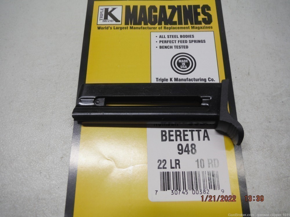 BERETTA 948 22 10RD MAGAZINE 948 PLINKER 22LR Magazine-img-0
