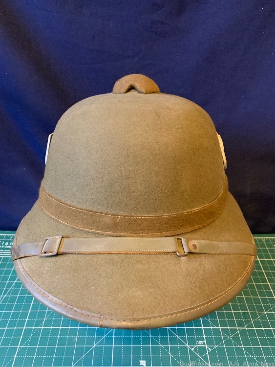 WW2 German Pith Sun Helmet Mint Condition -img-1