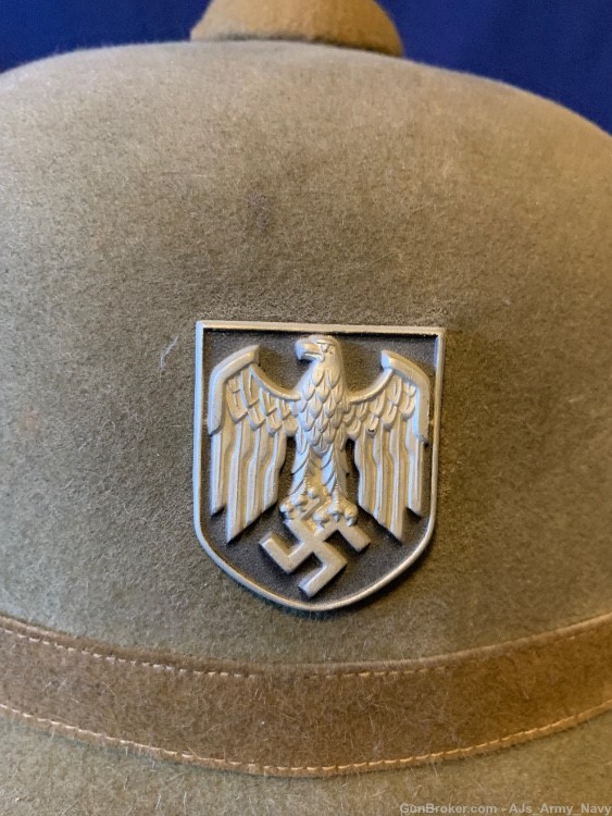 WW2 German Pith Sun Helmet Mint Condition -img-3