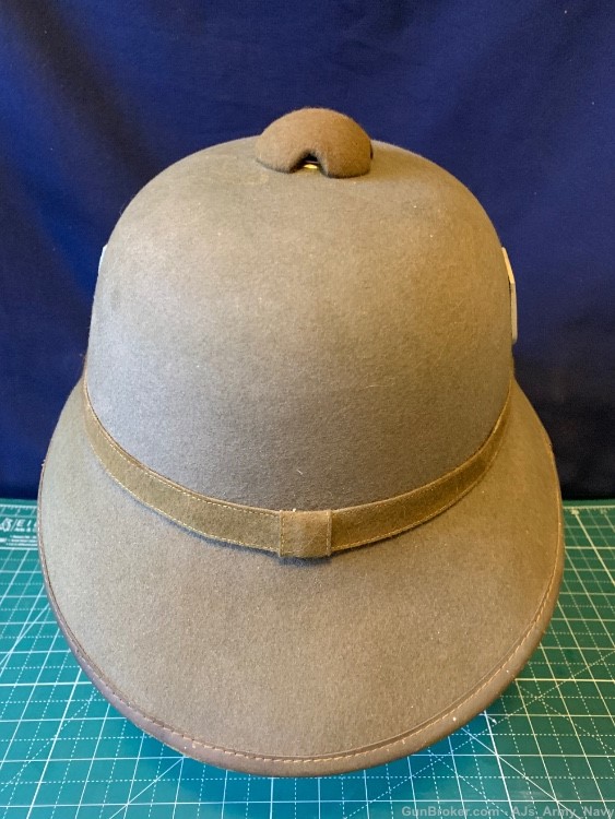 WW2 German Pith Sun Helmet Mint Condition -img-6