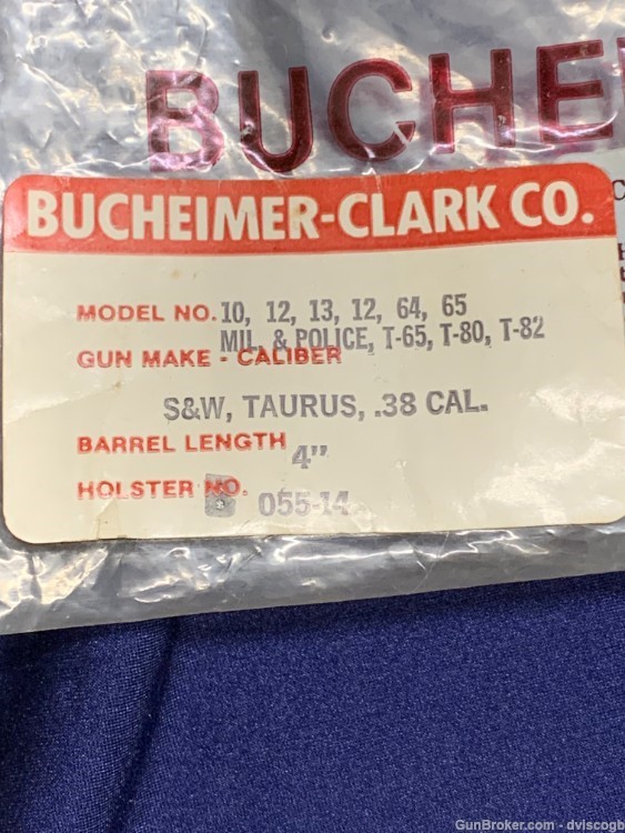 Bucheimer-Clark Holster - S&W,Taurus,.38 cal 4" barrel -img-3