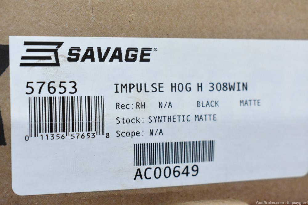 Savage Impulse Hog Hunter 308 Win 18" Threaded Barrel Straight Pull Impulse-img-9