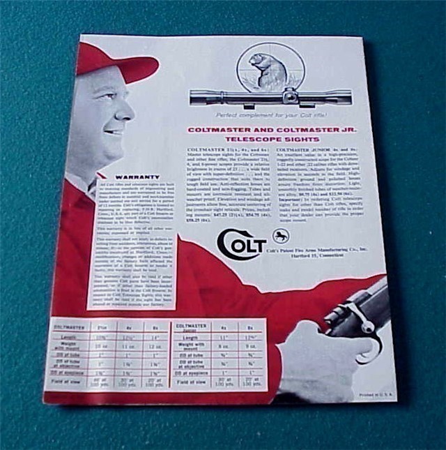 Colt Firearms 1959 Rifles & Coltsman Catalog-img-1