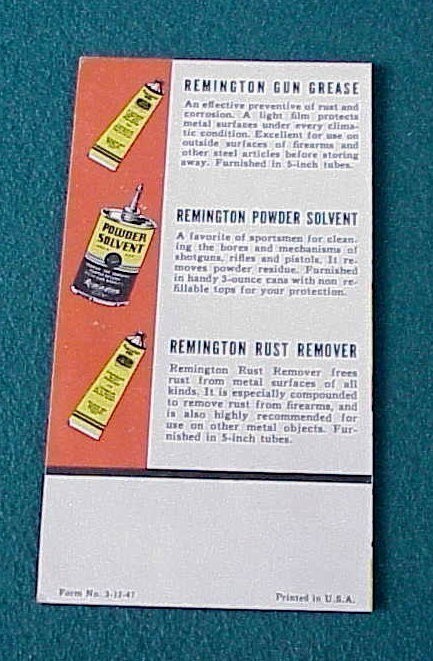 Original 1947 Remington Oil Flyer-img-1
