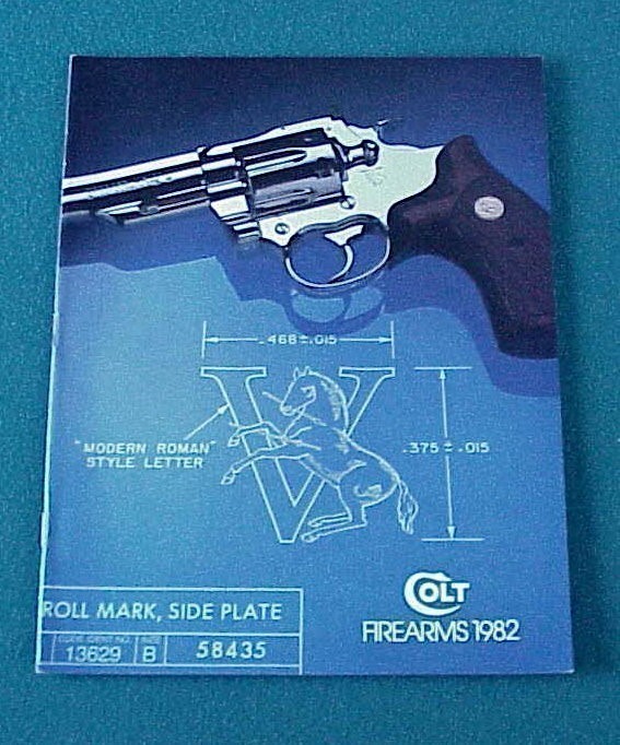 Original Colt Firearms 1982 Catalog First Printing-img-0