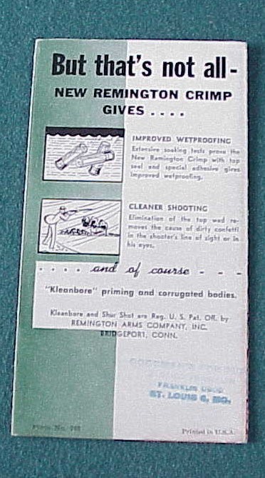 Original Remington Shurshot Flyer 1950's-img-1
