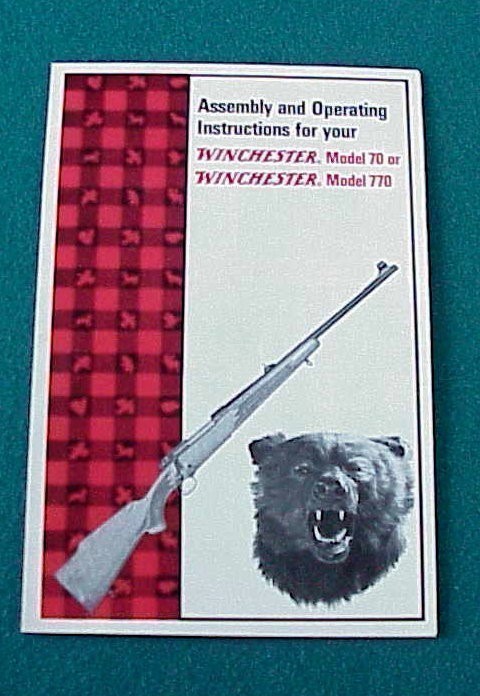 Original Winchester Model 70 Assembly Manual-img-0