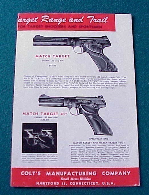 Original Colt Firearms March 1950 Revolver Catalog-img-1