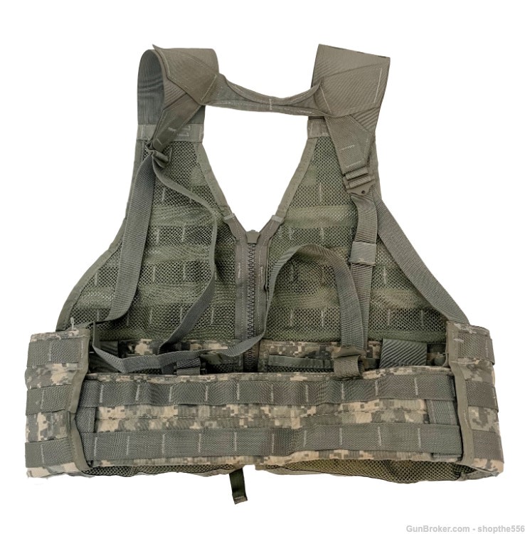 US Army USGI 5pc. Fighting Load Carrier Vest w/ 4 MOLLE II Pouches ACU UCP-img-2