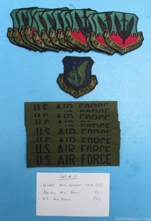 US Air Force Insignia-Lot of 24 Patches and Tabs-img-0