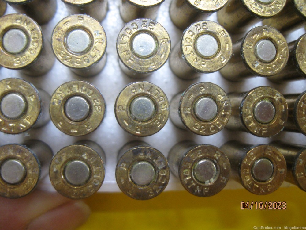 1960's Vintage 32 S&W Long 44 rnds Lead Pistol Ammo Remington Box; others-img-7
