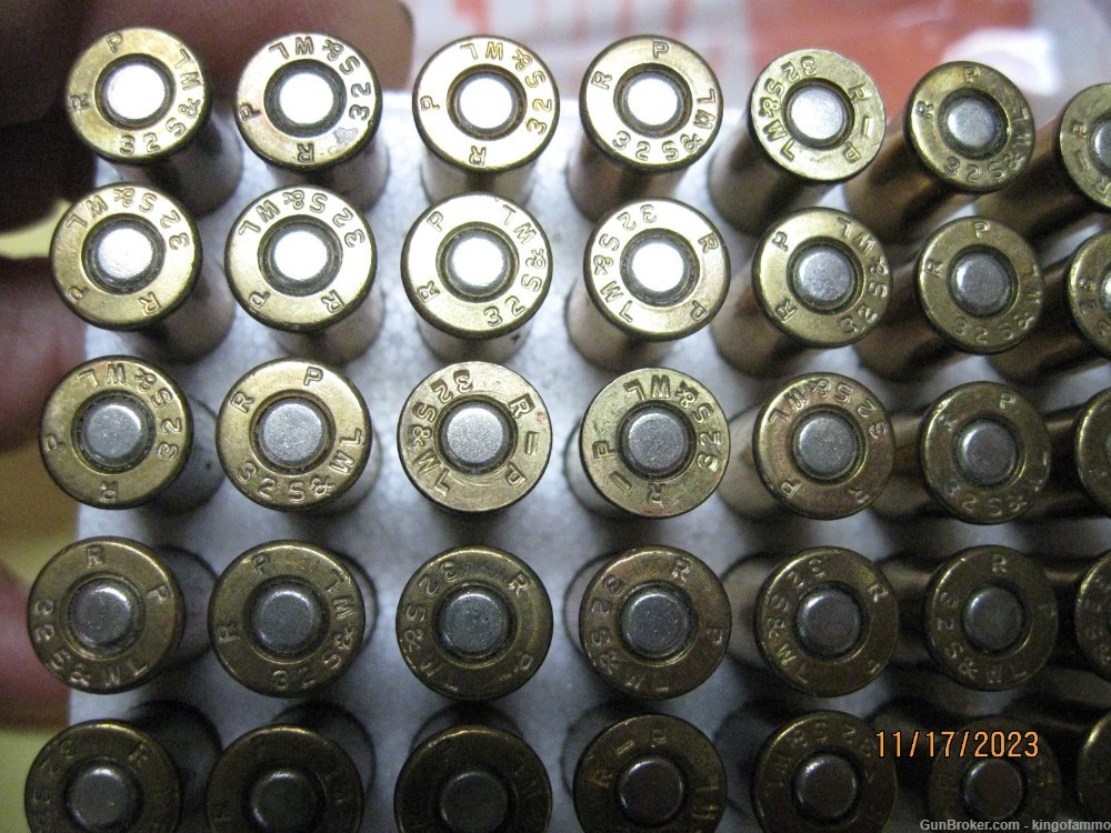 1960's Vintage 32 S&W Long 44 rnds Lead Pistol Ammo Remington Box; others-img-3
