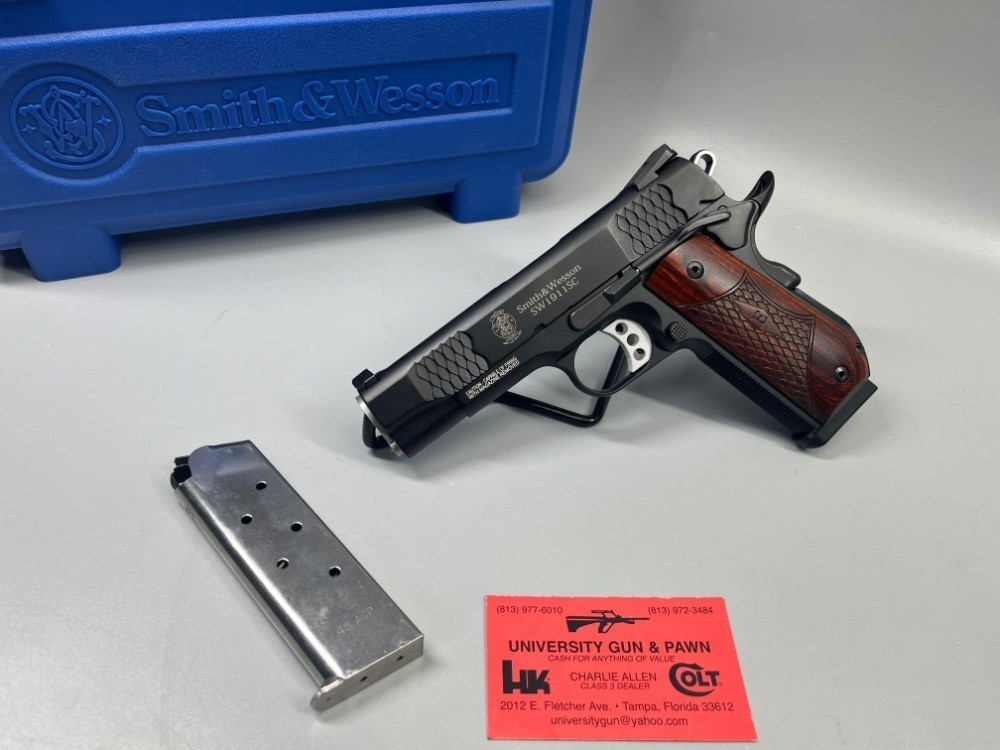 SMITH AND WESSON 1911SC E SERIES 4.25INCH ROUND BUTT GRIP 45 ACP 8RD MAG-img-18