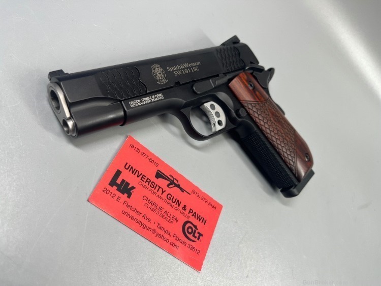 SMITH AND WESSON 1911SC E SERIES 4.25INCH ROUND BUTT GRIP 45 ACP 8RD MAG-img-13