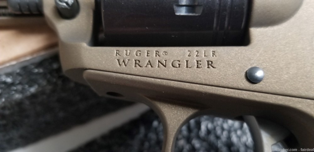 Ruger  Wrangler 22 LR 6 Shot 4 5/8 inch Burnt Bronze Cerakote NIB-img-3